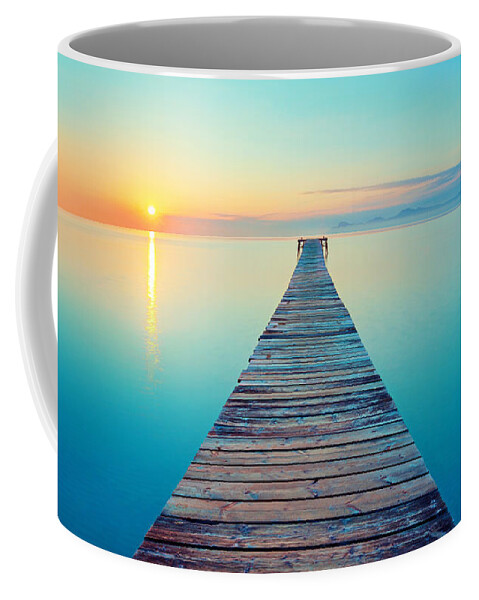 Sunset Coffee Mug featuring the photograph Tranquillity On Sunset by Beautiful Nature Prints
