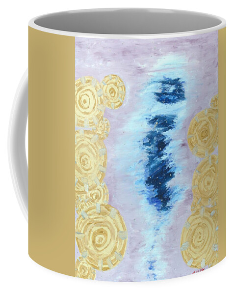 Inspired Works Of Art Coffee Mug featuring the painting Travelling by Christina Knight