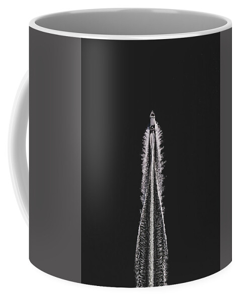 Boats Coffee Mug featuring the photograph Traversing the Bay by Michael Rauwolf