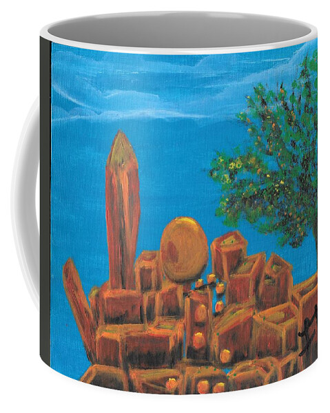 Gift Coffee Mug featuring the painting Treasure by Esoteric Gardens KN