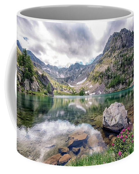 Alps Coffee Mug featuring the photograph Trecolpas by Manjik Pictures