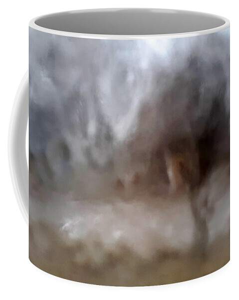 Ice Coffee Mug featuring the photograph Tree and House in Ice Storm 4A by Kevin Eatinger