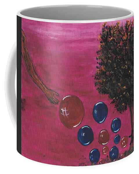 Trees Coffee Mug featuring the painting Tree of Life by Esoteric Gardens KN
