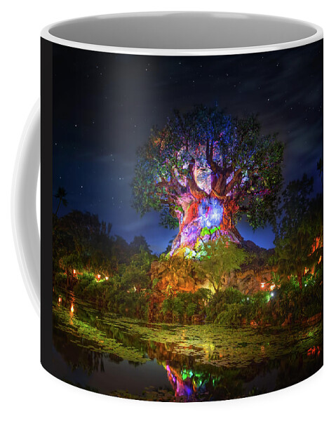 Tree Of Life Coffee Mug featuring the photograph Tree of Life in Disney's Animal Kingdom by Mark Andrew Thomas