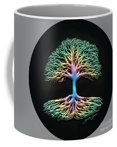 Tree Coffee Mug featuring the digital art Tree of Life by Jacqueline Shuler