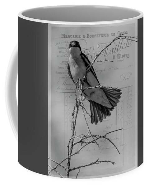 Bird Coffee Mug featuring the photograph Tree Swallow by Cathy Kovarik