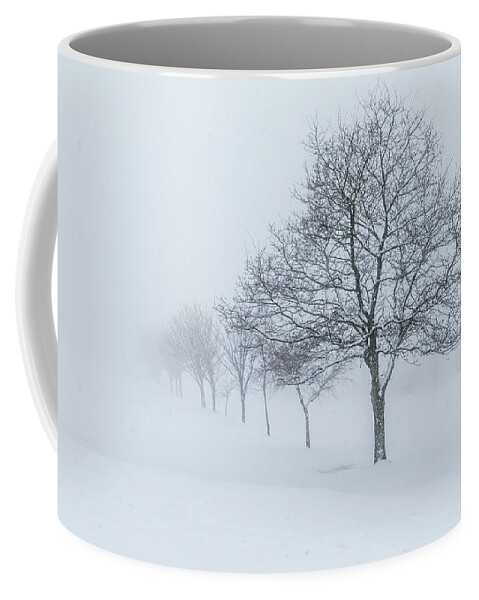 December Coffee Mug featuring the photograph Trees in the snow by Chris Smith