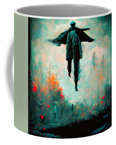 Trenchcoats Coffee Mug featuring the digital art Trenchcoats #4 by Craig Boehman