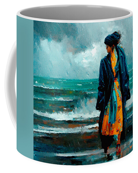 Trenchcoats Coffee Mug featuring the digital art Trenchcoats #7 by Craig Boehman