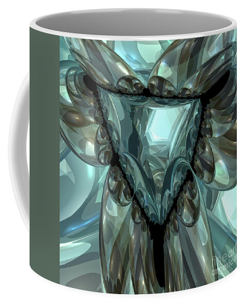 Triangle Coffee Mug featuring the digital art Triangle of Reflection by Phil Perkins