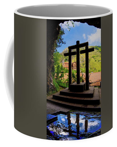 Crosses Coffee Mug featuring the photograph Trinity Cave by Chris Lord