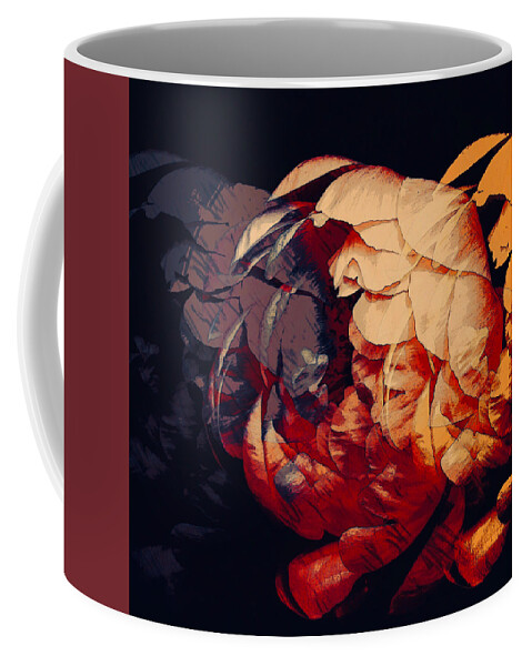 Abstract Art Coffee Mug featuring the digital art Trois by Canessa Thomas