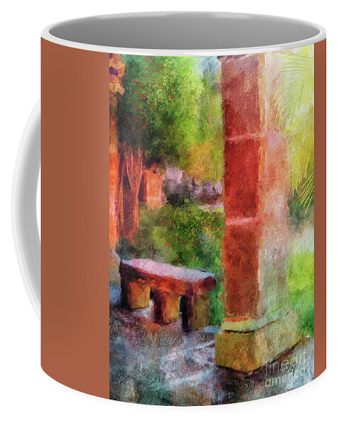 Garden Coffee Mug featuring the digital art Tropical Memories by Lois Bryan