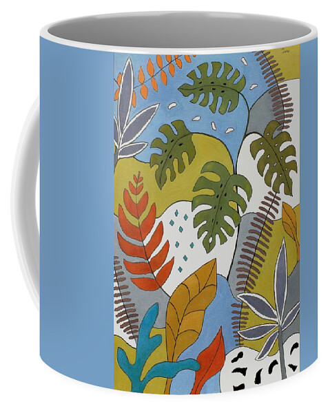 Tropical Coffee Mug featuring the painting Tropicana by Trish Toro