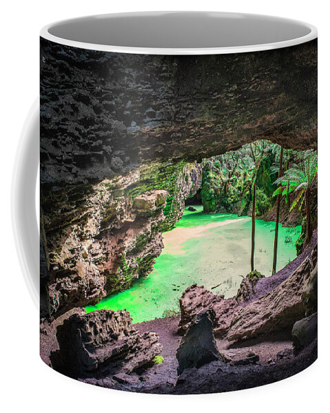 Rainforest Coffee Mug featuring the photograph Trowutta Arch by Frank Lee