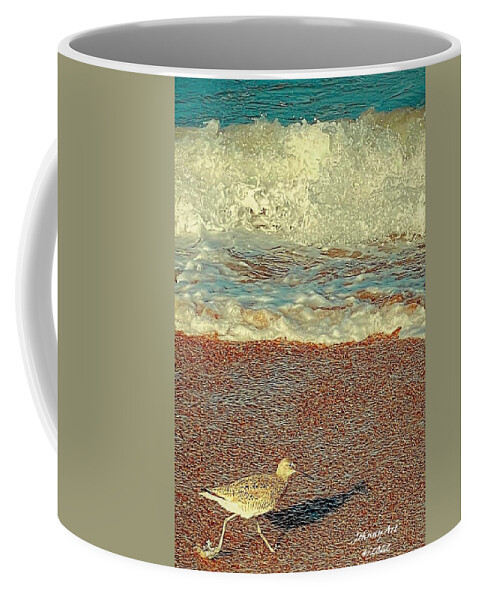 Beach Coffee Mug featuring the photograph Truckin by John Anderson