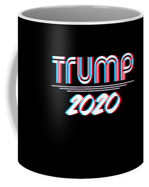Republican Coffee Mug featuring the digital art Trump 2020 3D Effect by Flippin Sweet Gear