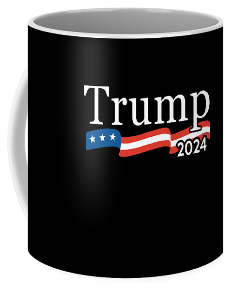 Cool Coffee Mug featuring the digital art Trump 2024 For President by Flippin Sweet Gear