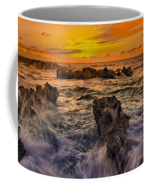 Seascape Coffee Mug featuring the photograph Troubled Waters by Montez Kerr