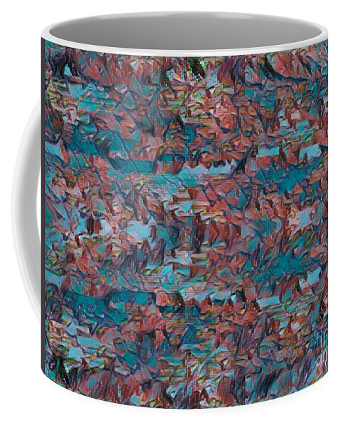 Newby Coffee Mug featuring the digital art Tundra Abstract by Cindy's Creative Corner