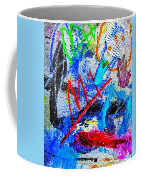 Turbulence Coffee Mug featuring the mixed media Turbulence 12 by Janis Kirstein