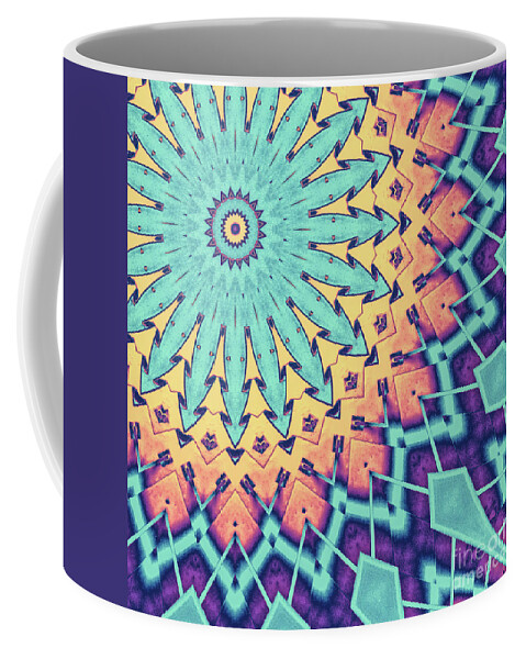 Turquoise Coffee Mug featuring the digital art Turquoise Abstract by Phil Perkins
