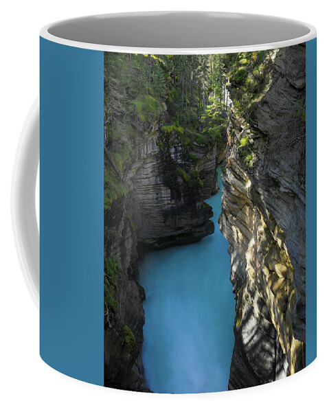 Turquoise Sunwapta River Coffee Mug featuring the photograph Turquoise Sunwapta River by Dan Sproul