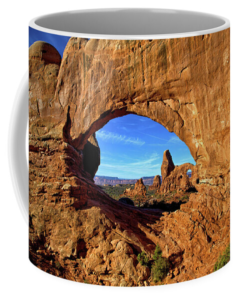 Turret Arch Coffee Mug featuring the photograph Turret Arch by Bob Falcone
