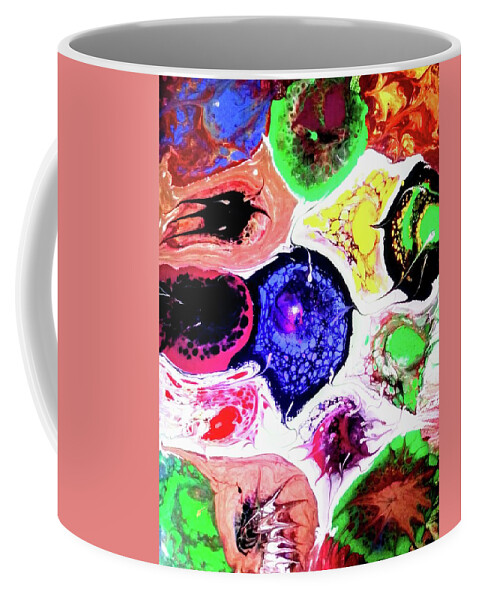 Colres Coffee Mug featuring the painting Turtle Shell by Anna Adams