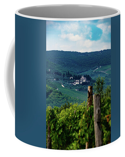 Italy Coffee Mug featuring the photograph Tuscan Vineyard by Marian Tagliarino