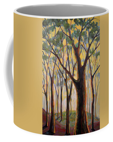 Trees Coffee Mug featuring the painting Twilight Magic by Amy Giacomelli