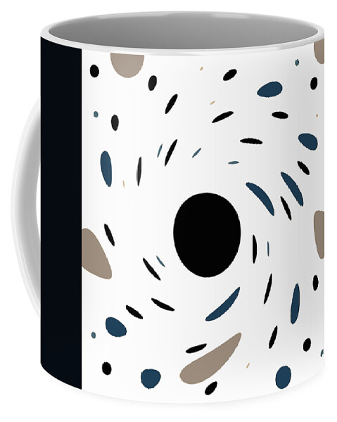 Black Coffee Mug featuring the photograph Twirl Polka Dots by Amelia Pearn