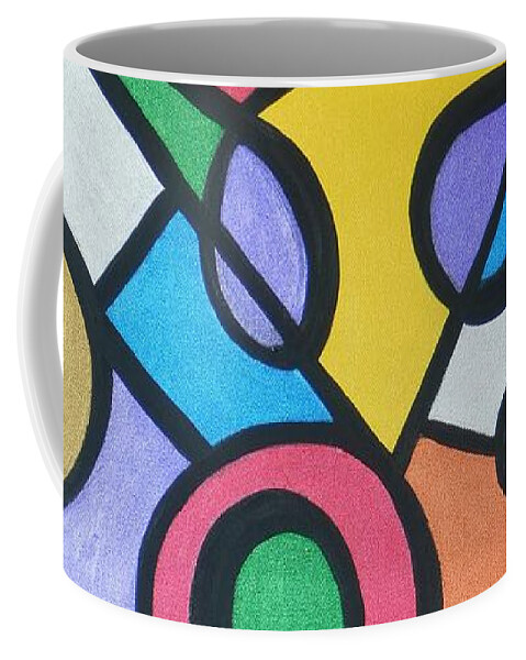 Acrylic Coffee Mug featuring the painting Twisted by Gena Herro