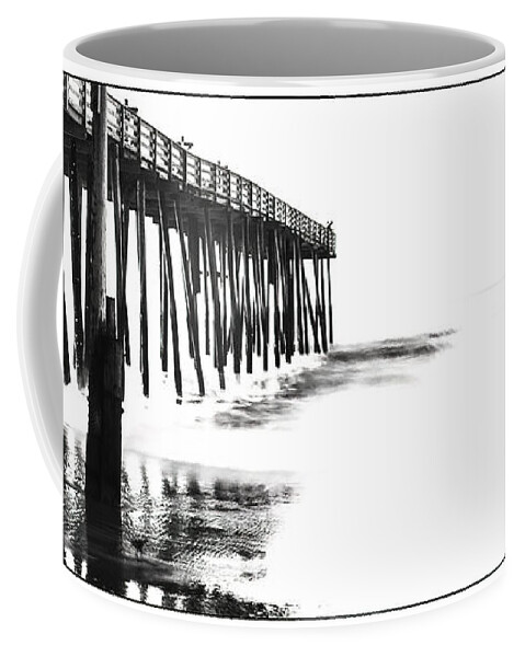 Birds Coffee Mug featuring the photograph Two Birds and a Pier by Ginger Stein