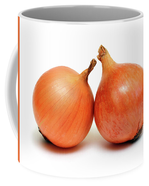 Onion Coffee Mug featuring the photograph Two Onion by Mikhail Kokhanchikov