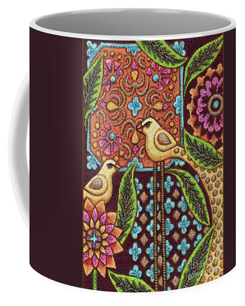 Bird Coffee Mug featuring the painting Two To Tango by Amy E Fraser