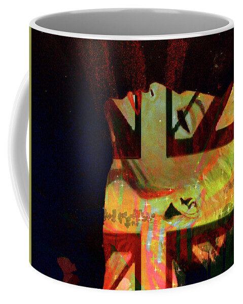 Fine-art Coffee Mug featuring the painting U K - D N A - 22 by Catalina Walker