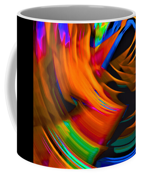 Abstract Coffee Mug featuring the digital art Ultrasound Image - Abstract by Ronald Mills
