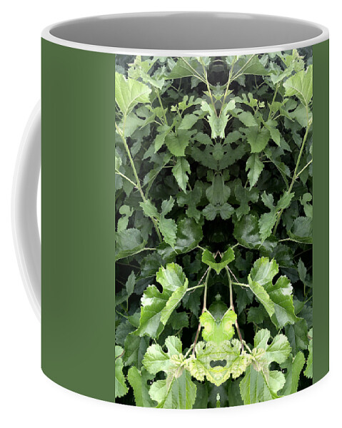 Greenery Coffee Mug featuring the painting Umbrella Tree Tunnel by Stephenie Zagorski