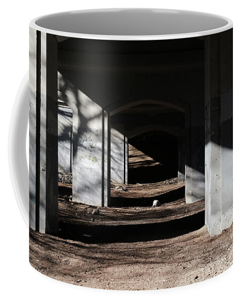  Coffee Mug featuring the photograph Under Mount Pleasant Again Again by Kreddible Trout