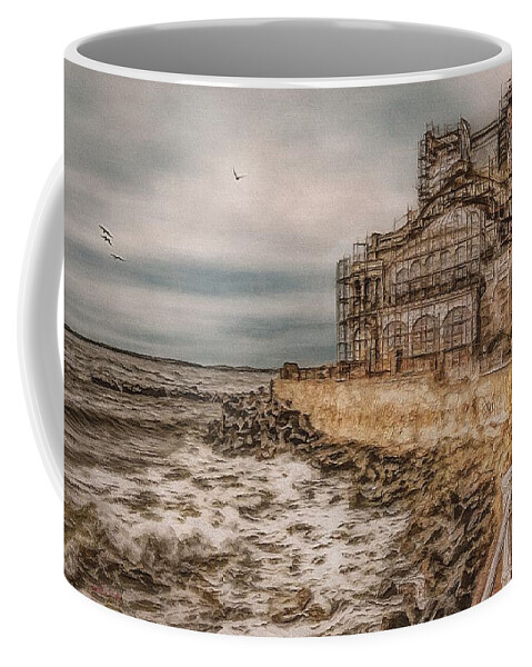 Constanta Coffee Mug featuring the painting Under Wraps by Jeffrey Kolker