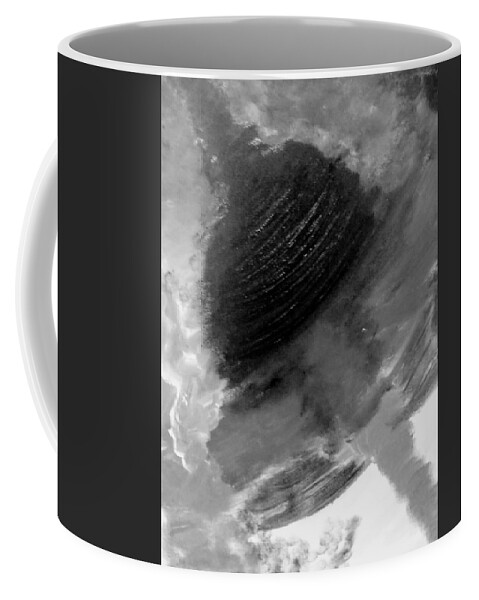Ufo Coffee Mug featuring the painting Unexpained UFO by Anna Adams