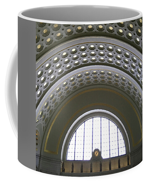 Photograph Coffee Mug featuring the photograph union station 137PM by Richard Wetterauer