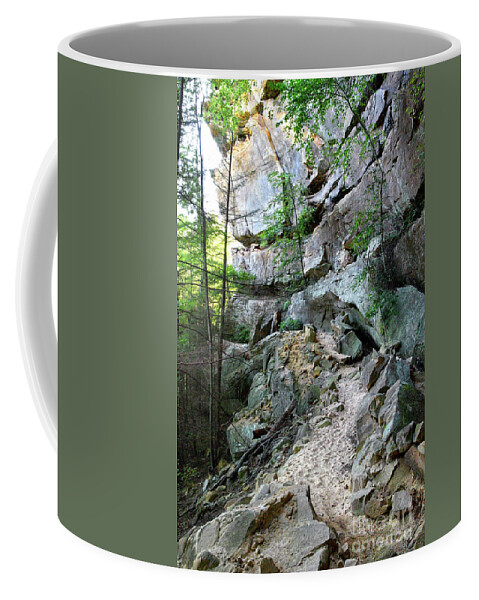 Pogue Creek Canyon Coffee Mug featuring the photograph Unnamed Rock Face 7 by Phil Perkins