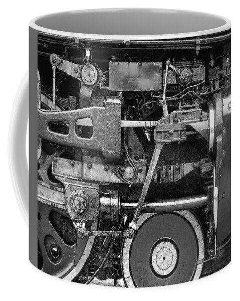 Train Coffee Mug featuring the photograph UP-844 drivers by Jim Mathis