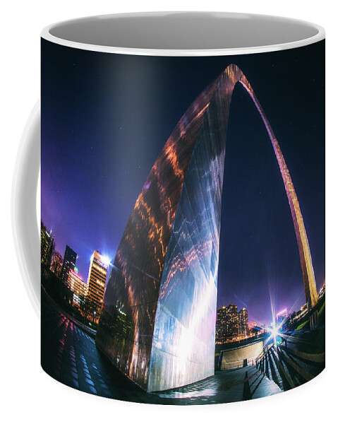 St. Louis Coffee Mug featuring the photograph Up close and personal... with the ARCH. by Jay Smith
