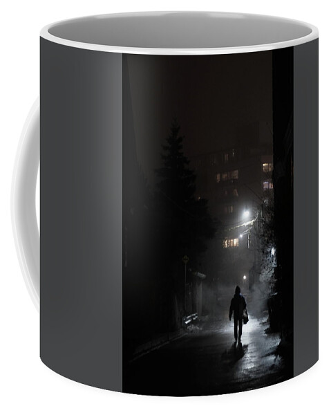 Urban Coffee Mug featuring the photograph Up The Alley by Kreddible Trout