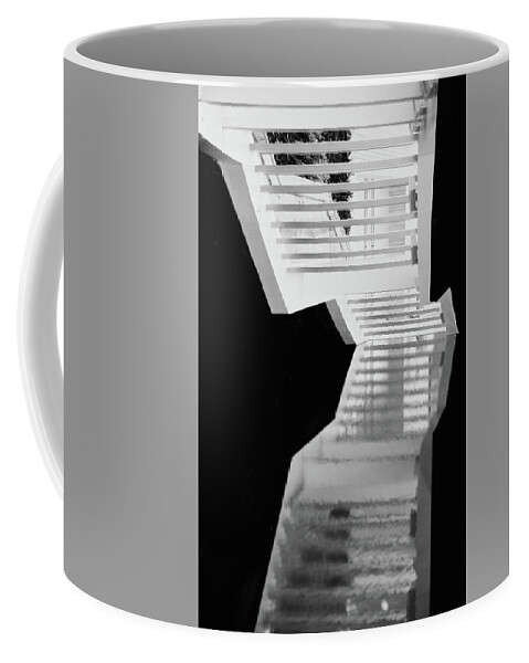 Staircase Coffee Mug featuring the photograph Up the Down by Jim Signorelli