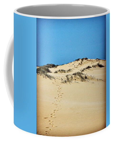Dune Coffee Mug featuring the photograph Up the Dune by Sarah Lilja