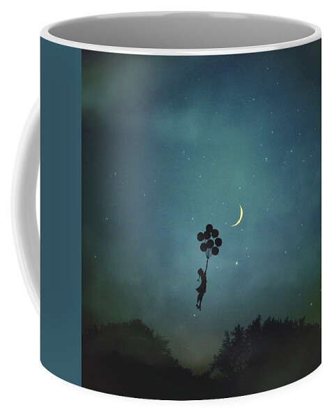 Clouds Coffee Mug featuring the photograph Up Up and Away by Carrie Ann Grippo-Pike